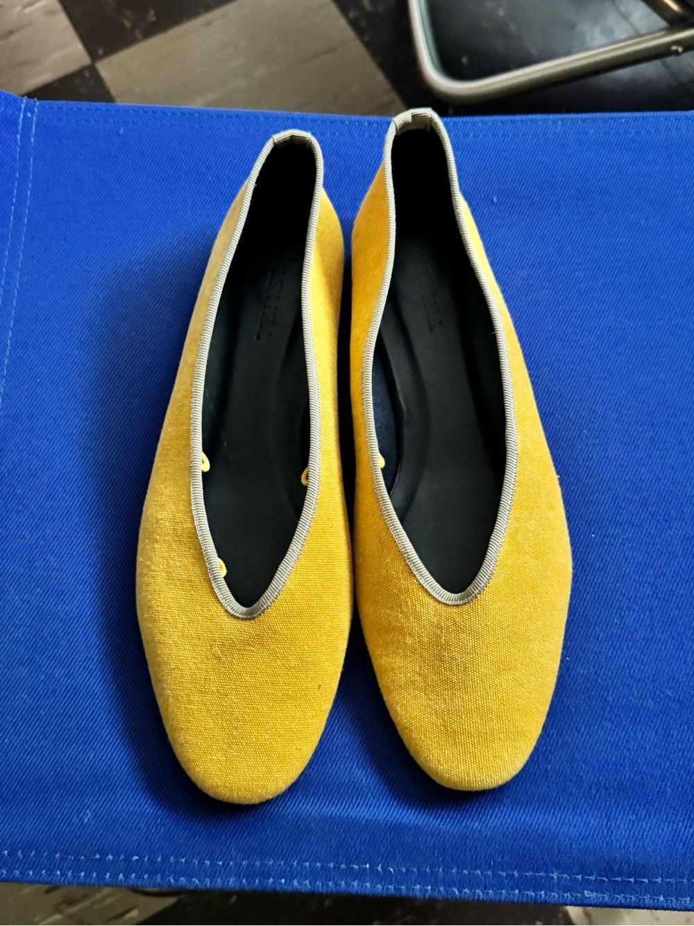 Alex mill Juliet canvas yellow Ballet Flats